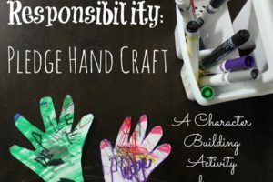 Teach Children Responsibility: Pledge Hand Craft