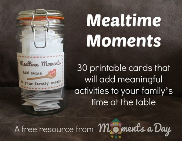 Mealtime Moments Printable Activity Cards To Build Character At The 