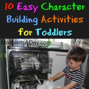 building character toddler activities