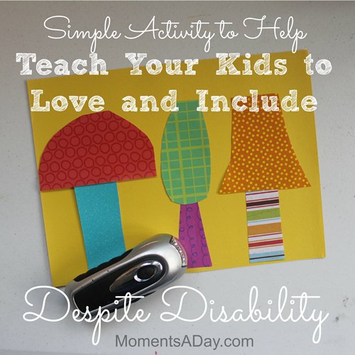 Activity to help kids love despite disability