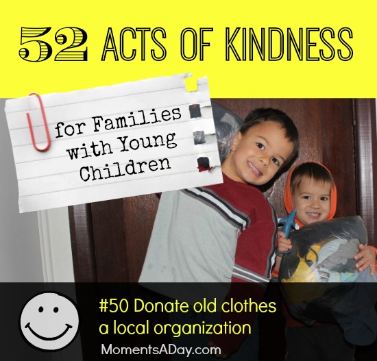 52 Acts of Kindness - #50 Donate old clothes a local organization