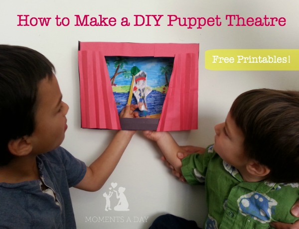 How to make a DIY puppet theatre including free printables