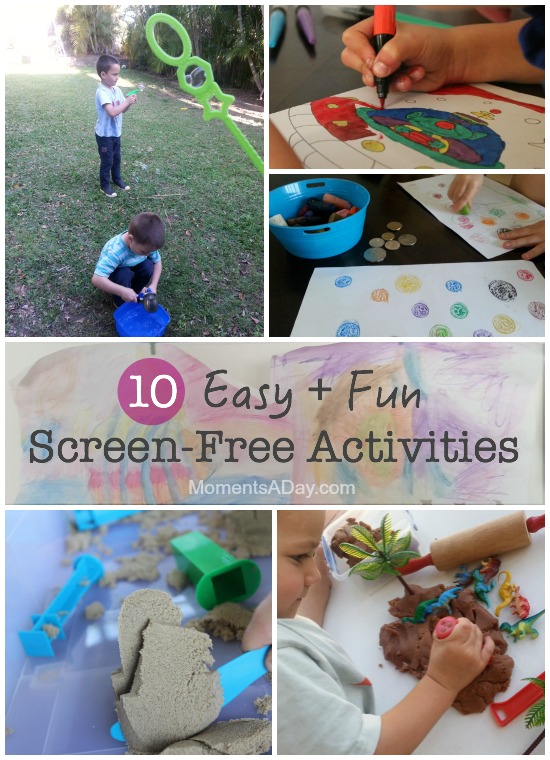 Easy and fun after-school screen-free activities for young kids