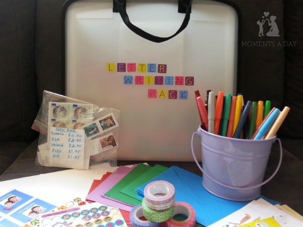 Put together your own Letter Writing Kit to make writing letters fun and easy
