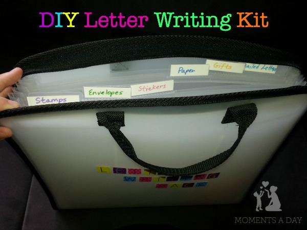 Put together your own Letter Writing Kit to make writing letters fun and easy