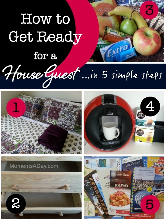 Five simple steps to get ready for a house guest