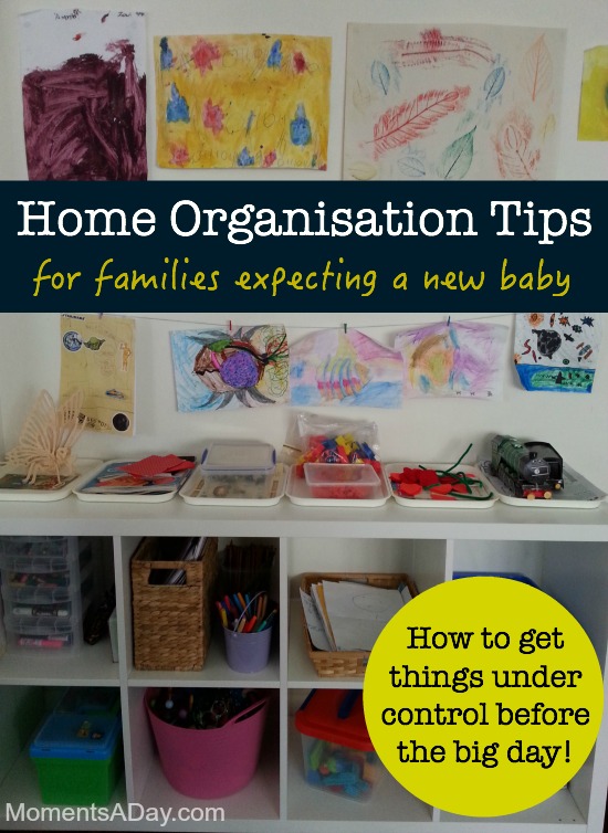 How to organise your house as you get ready to welcome a new baby - tips for decluttering, labelling, and more