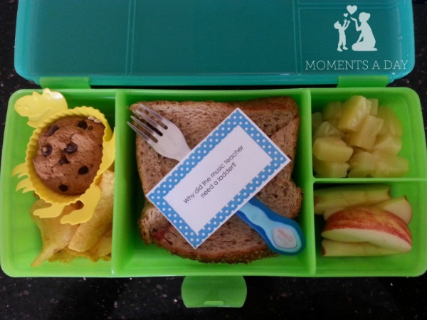 Jokes in lunchboxes to add a bit of fun especially for emerging readers