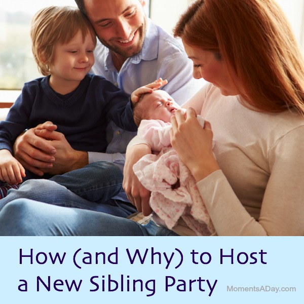 New Baby parties can be a great way for older siblings to celebrate their new role in the family