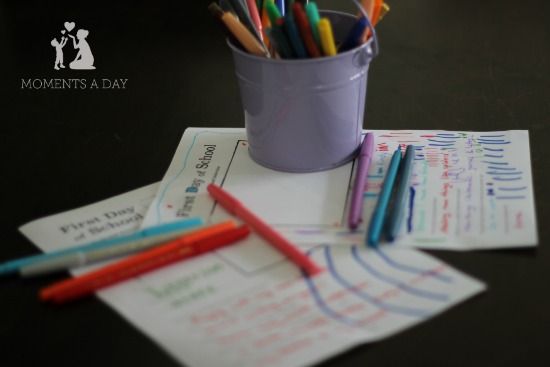 Back to school checklist including interview printable