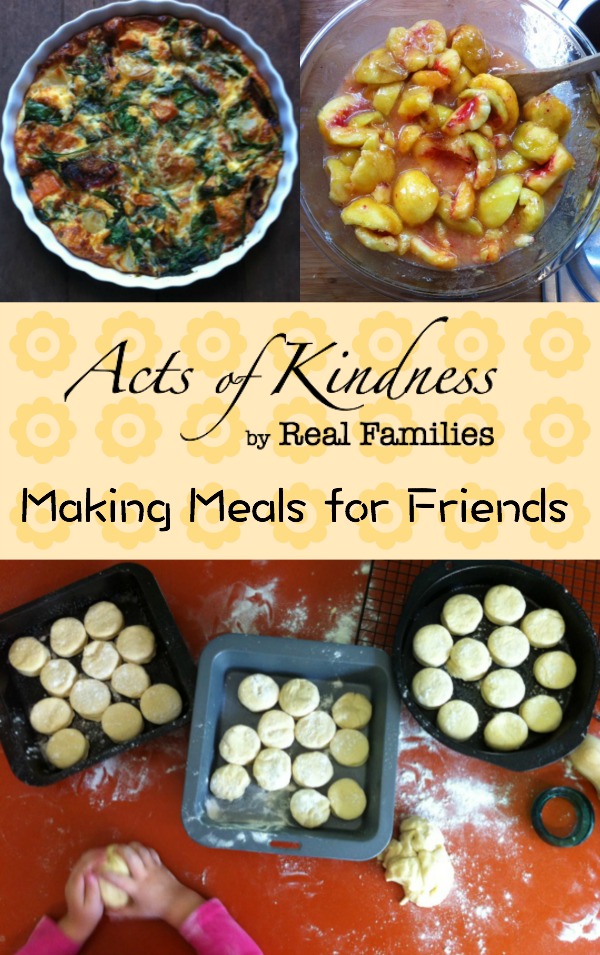 A series featuring acts of kindness by real families, this instalment focuses on making meals for friends