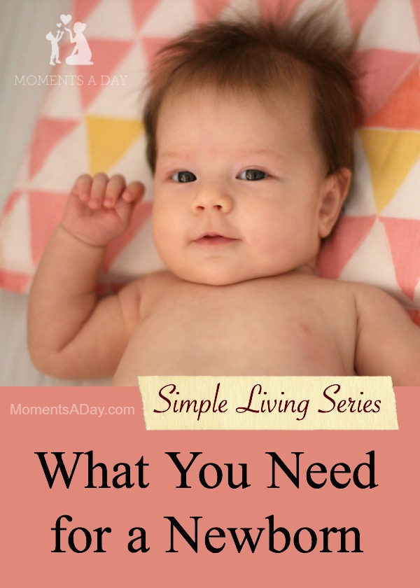 List of baby simple living essentials featuring what you need for a newborn