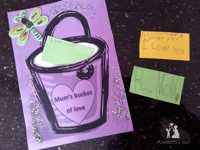 Bucket filler crafts to learn about kindness