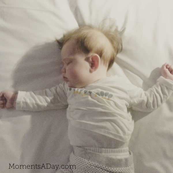 Sleeping baby at Rydges Central Hotel in Sydney