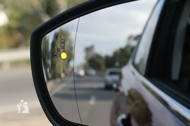 Using the Ford Kuga Blind Spot Information System car in blind spot