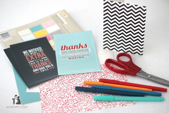 Putting together gratitude goodie bags is a fun project for families to do together