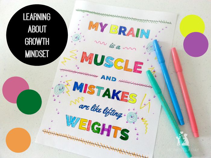 Free colouring page about growth mindset from The Reformed Idealist Mom