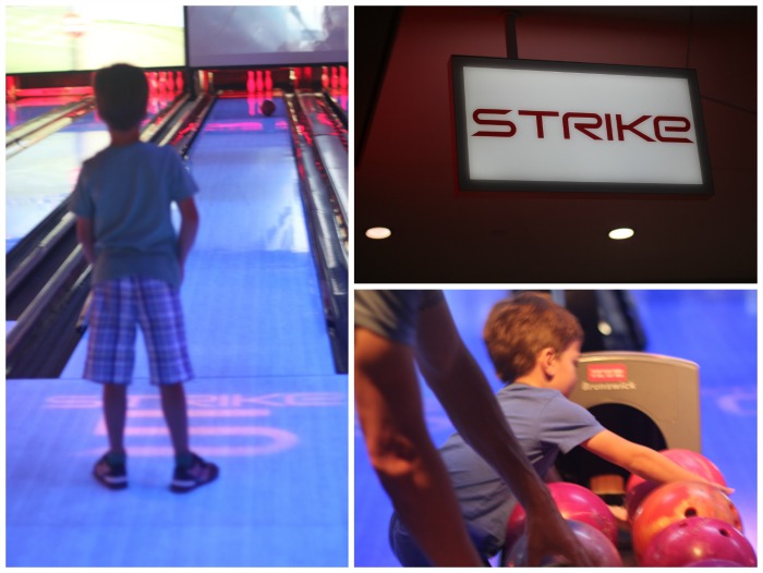 Bowling is a great family activity for kids over age 4