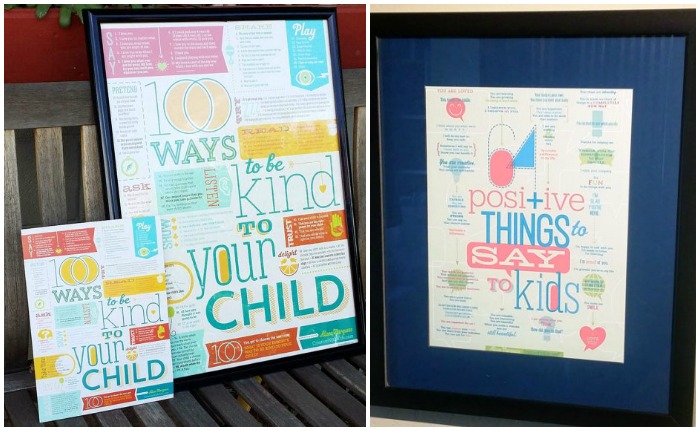 Gorgeous positive parenting prints from Creative With Kids available in two sizes