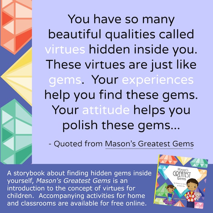 Mason's Greatest Gems is a storybook to help kids learn about mining their own inner gems