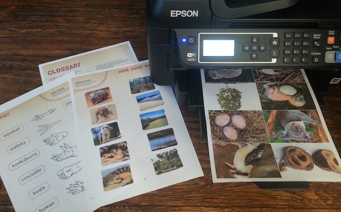 Easy ideas for activity packs when kids travel using an Epson
