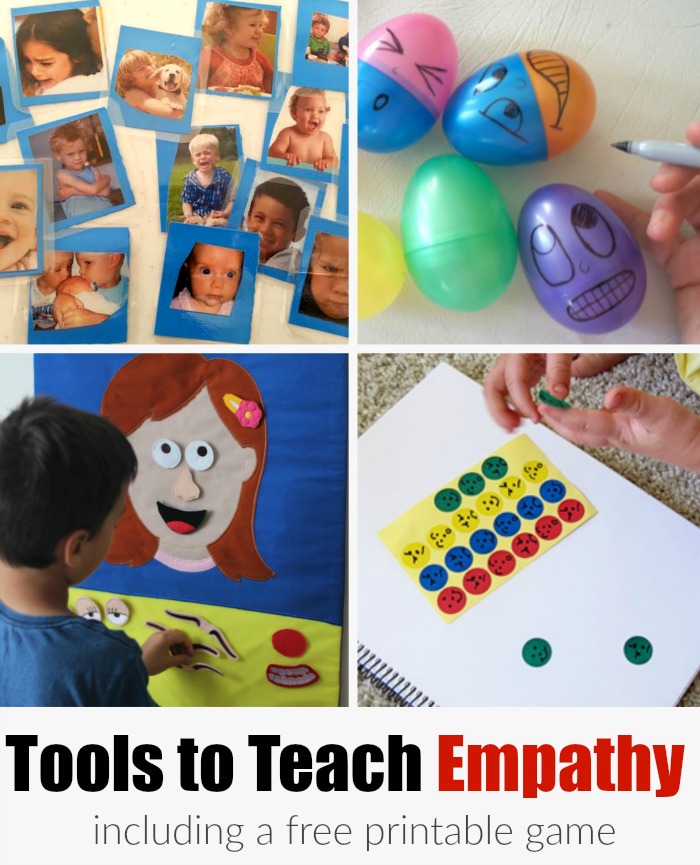 A list of activities including a printable game that can help children learn about empathy