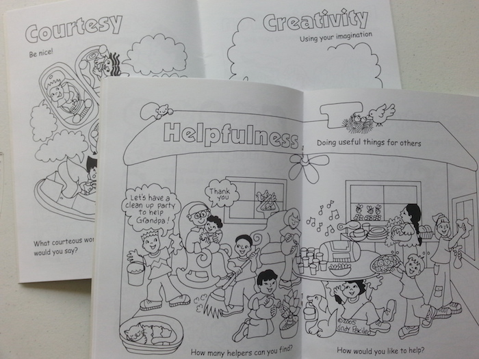 Colouring book recommendations for families who want to help kids build character