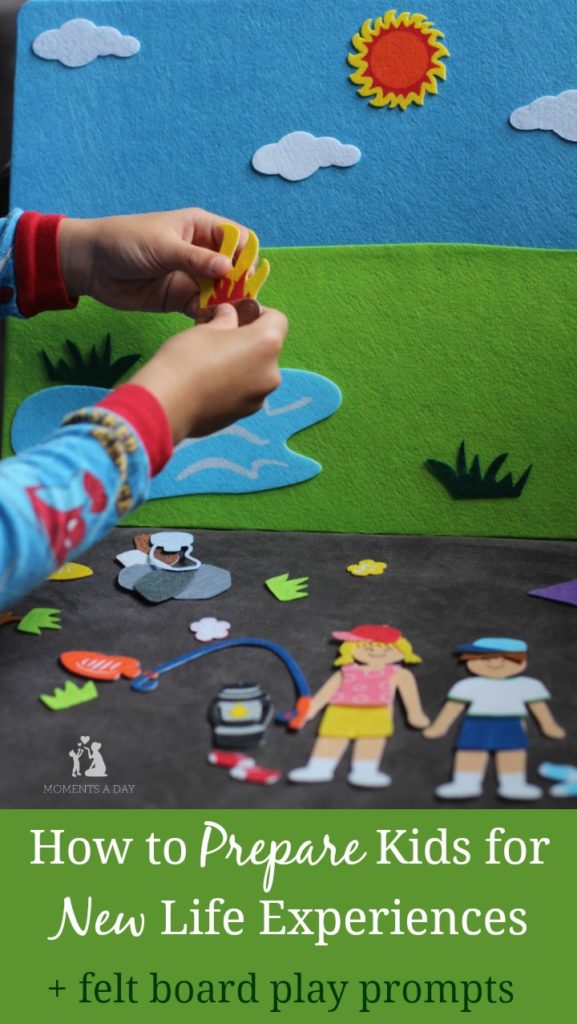 Prepare kids for new life experiences with these felt board play prompts