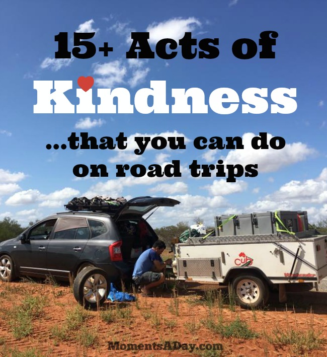 A fun list of creative fun and easy acts of kindness for when you travel