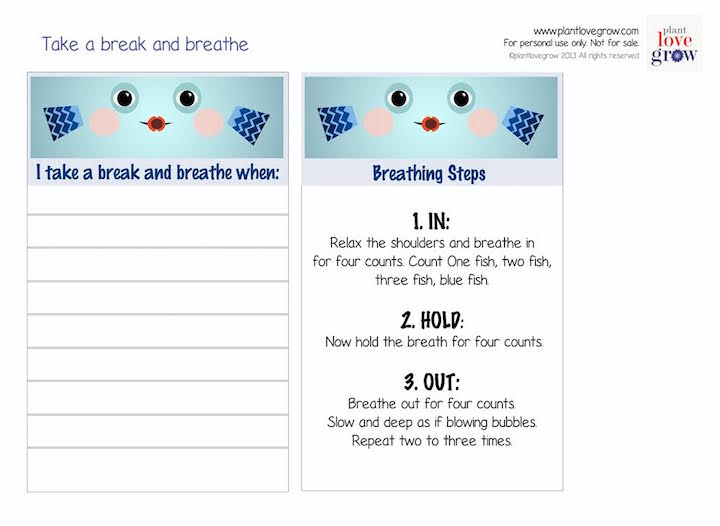 Remind yourself about the importance of breathing with these fun flying fish printable: easy deep breathing exercise for children