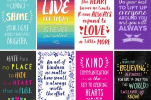 Free Inspirational 6×4 Prints for Your Home, School or Office