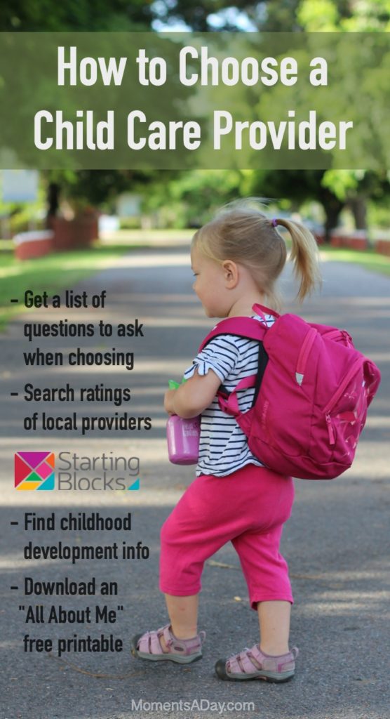 If you are wondering how to choose a child care provider check out this handy resource and download the free printable to help your child adjust