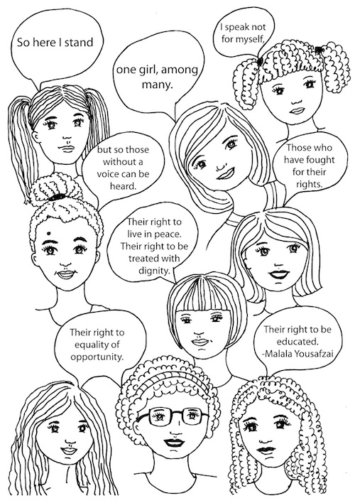 Teach girls to speak up for each other with this free printable