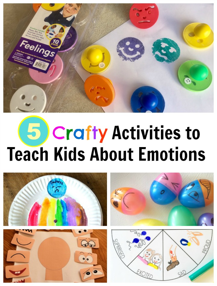 5 Crafty Activities to Teach Kids About Emotions that are Easy to use at Home or in the Classroom