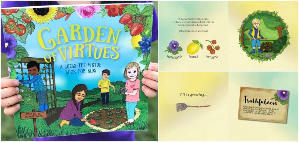 Garden of Virtues is a fun book for kids to learn about ten different virtues and what they look like in everyday life