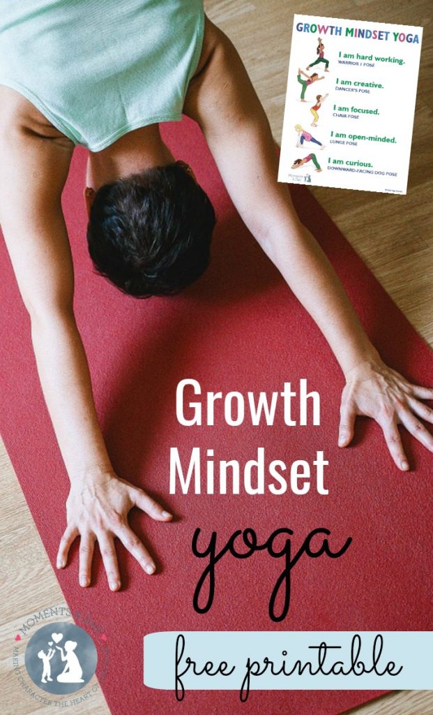 Growth Mindset Yoga Free Printable - Moments A Day