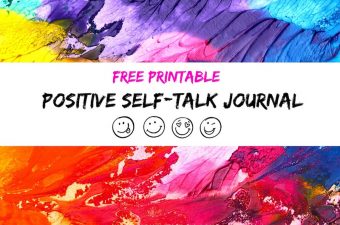 Free printable positive self talk journal for kids at home or school