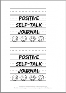Self-Esteem Book Ages 8 and up Positive Self Talk Diary PRINTABLE Positive Affirmation Journal INSTANT DOWNLOAD Kids/' Journal 10 pages