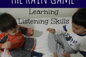 The Rain Game: Teaching Children Listening Skills