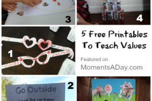 5 Printables To Teach Values