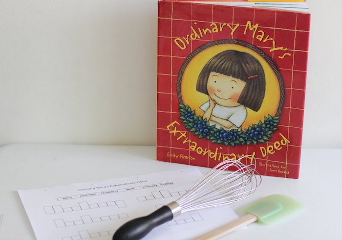 Ordinary Mary's Extraordinary Deed es un libro sobre la bondad que se extiende por todo el mundo debido a las acciones de una niña, aquí hay una actividad imprimible más para acompañarlo